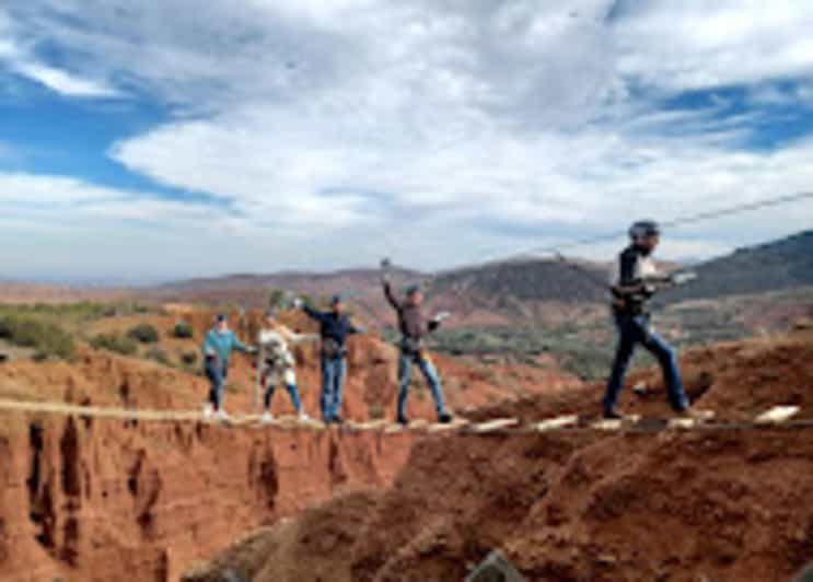 Marrakech : Tyrolienne dans les montagnes de l'Atlas et villages berbères - trekking