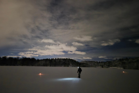Stockholm Night Firelit Ice Skating & Northern Lights Chance