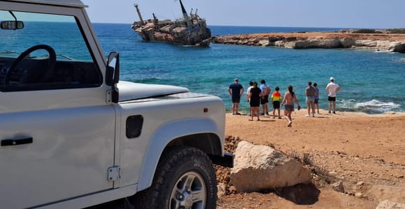 Paphos :Akamas Jeep Safari with cruise to the Blue Lagoon
