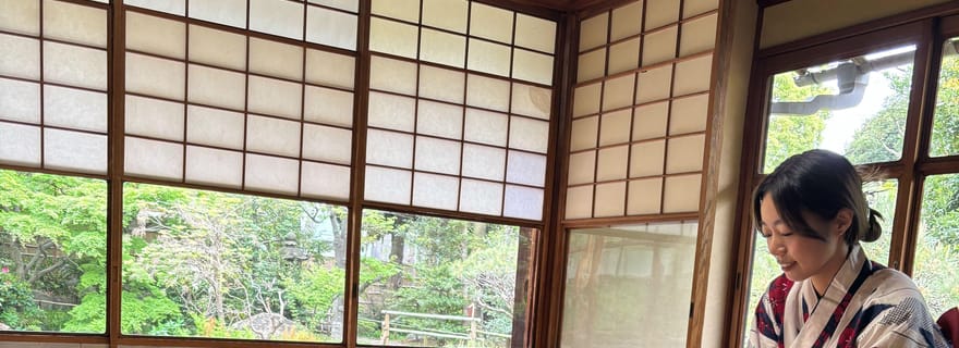 Yokohama : Cérémonie du thé avec sucreries et souvenirs