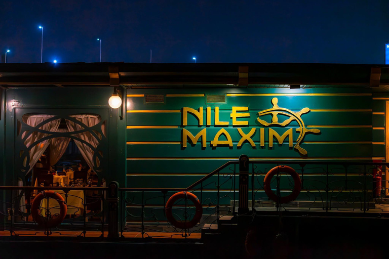 Cairo: Nile Maxim Luxury VIP Dinner Cruise & ٍBelly Dance Option - 2 Nile Maxim Premium Window Table