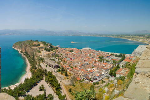 Depuis Athènes : excursion privée d'une journée sur le canal de Corinthe et Nauplie