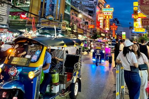 Bangkok: Highlight Tuk-Tuk, Canal Tour, Food Tour & Wat Arun