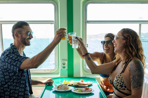 Ibiza: Formentera Full-Day Boat Trip with Sunset Party