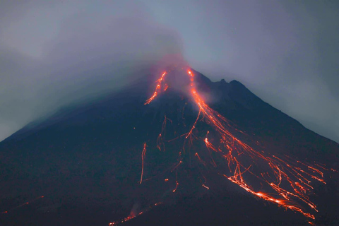 Yogyakarta: Borobudur Prambanan Sunset & Merapi Night Lava Borobudur Climb up, Prambanan Sunset & Merapi Lava View