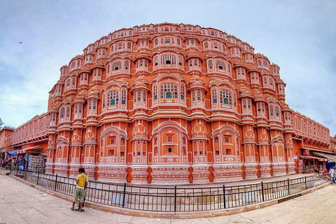 Vanuit Jaipur: Stadstour van een halve dag met gidsTour met auto en gids