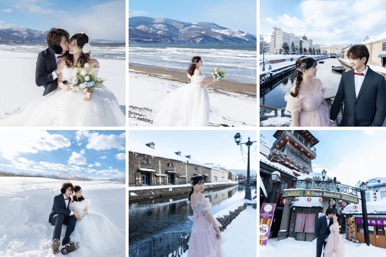 Hokkaido: Wedding Photo Tour with Snowy Landscapes & Styling