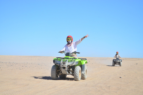Hurghada: Tent Village Camp ATV Ride, Camel, BBQ Dinner Show Tent Village Camp ATV Ride + Dinner&Show (Group Tour)