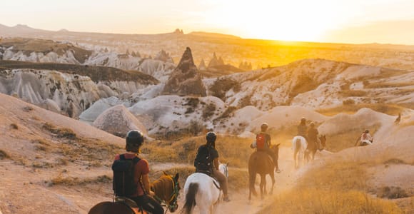 Cappadocia: Day or Sunset Horse Riding Tour in Rose Valley