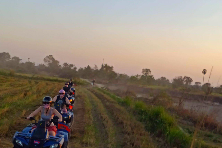 Phnom Penh: Sunset Quad Bike Tour with Hotel Pickup