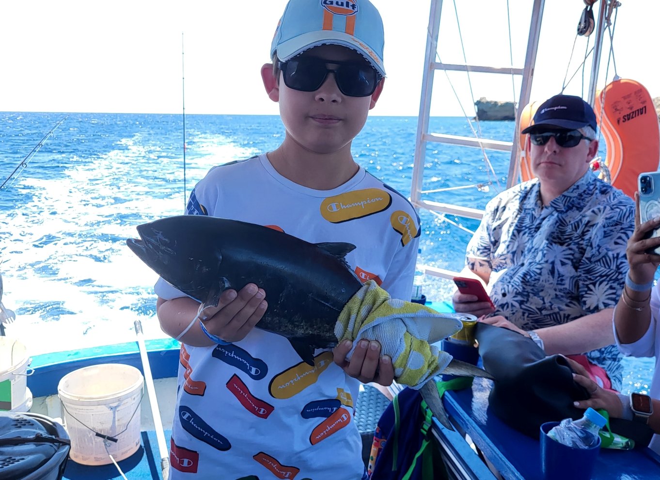 Rhodos: Fisketur, snorkling, grill og professionel guide