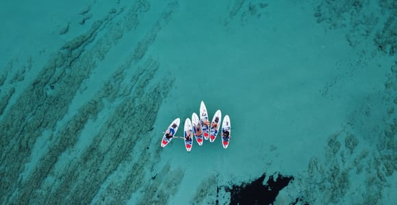 Ab Zadar: SUP-Tour zu zwei Höhlen (Golubinka und Vranina)
