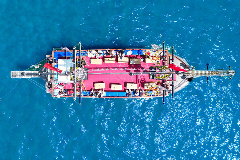 Antalya: Düden Waterfalls Boat Trip with Lunch & Drinks Snecic Boat Tour / with Hotel Transfer