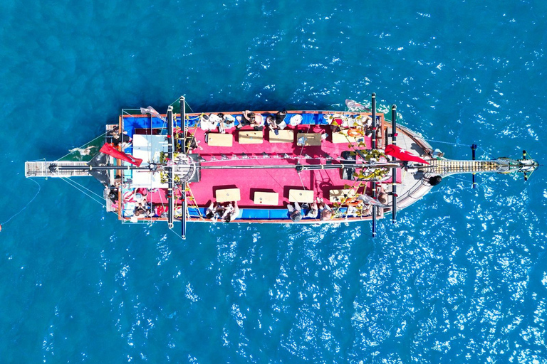 Antalya: Düden Waterfalls Boat Trip with Lunch & Drinks Snecic Boat Tour / with Hotel Transfer