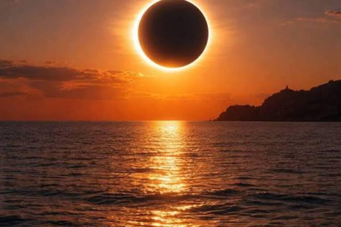 August 12th Eclipse at the Sanguinaires Islands: Sunset Cruise DEPARTURE FROM AJACCIO