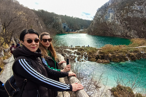 From Zagreb: Plitvice Lakes and Rastoke Private Day Trip English