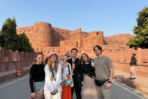 Delhi: Taj Mahal Sunrise & Agra Private Tour with Guide Car + Tour Guide only