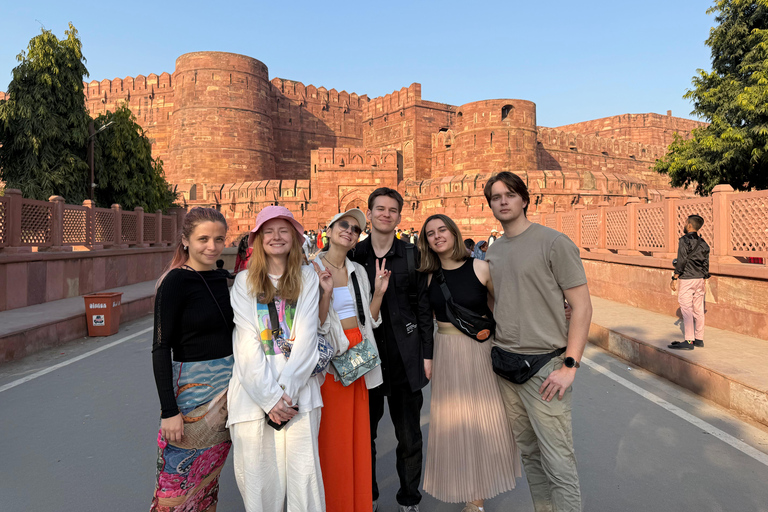 Delhi: Taj Mahal Sunrise & Agra Private Tour with Guide Car + Tour Guide only