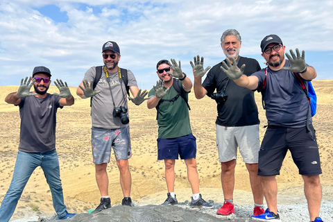 From Baku: Gobustan UNESCO Site & Mud Volcanoes Day Trip GROUP Gobustan & Mud Volcanoes