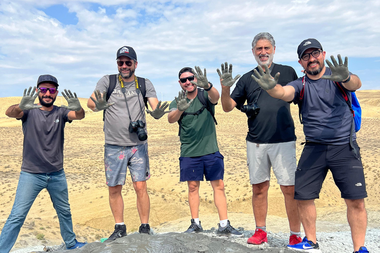 From Baku: Gobustan UNESCO Site & Mud Volcanoes Day Trip GROUP Gobustan & Mud Volcanoes