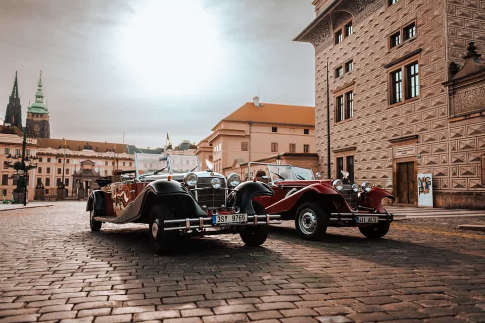 Old Town in a Mercedes 770 — Vintage Prague Tours