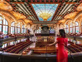 Barcelona, Spanien Palau de la Música Guidad tur