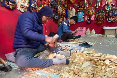 Kathmandu: Wood Carving Workshop and Changunarayan Tour
