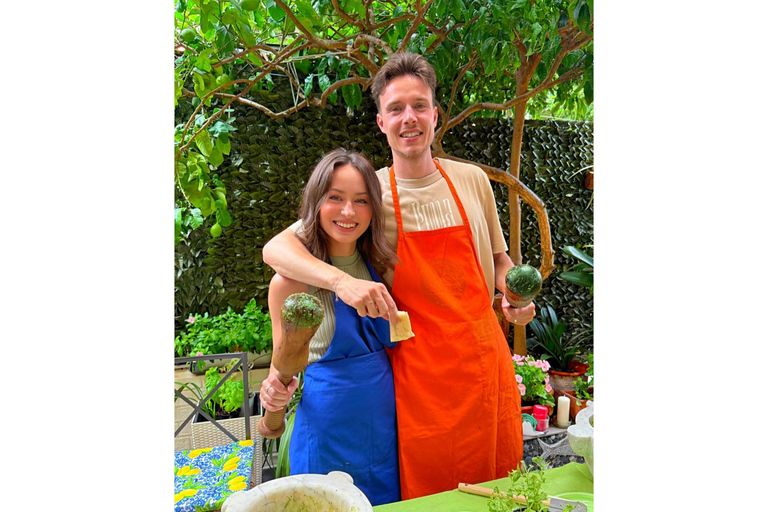 Genoa: Pesto and Walnut Sauce Lesson with World Champion and Ligurian Menu