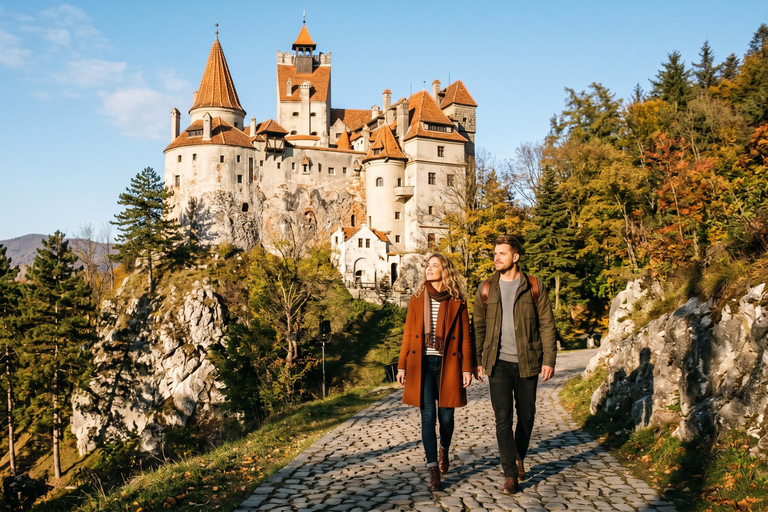 Day Trip - Bran Castle, Peles Castle & "Wednesday" Castle COACH TOUR Audio guide in 24 languages