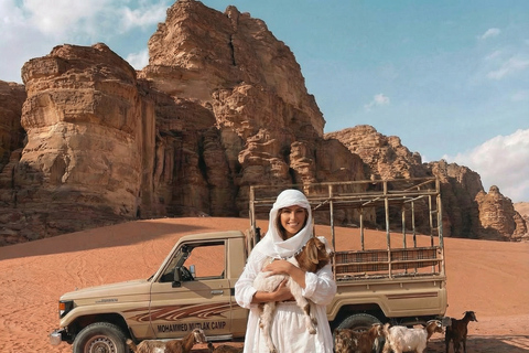 Wadi Rum : FULL DAY JEEP & OVERNIGHT Real beduin experience Overnight in Beduin Camp+ Full day jeep tour