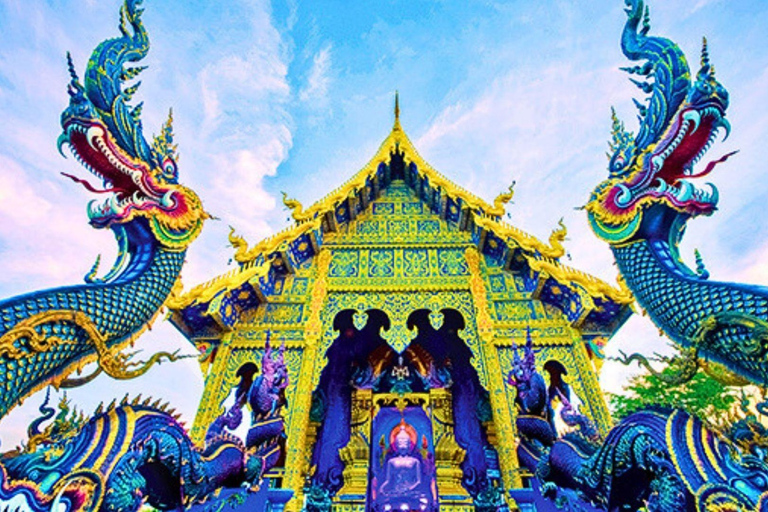 Chiang Mai: Weiße, blaue und große Buddha-Tempel in Chiang Rai