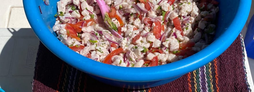 Coucher de soleil magique sur la mer de l'île Holbox VIP + homard et guacamole
