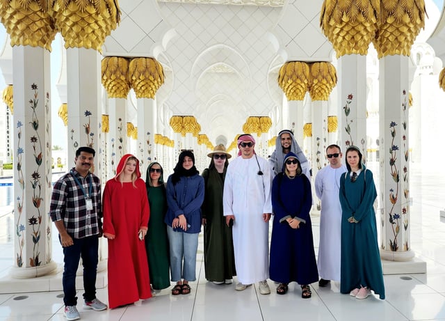 Desde Dubai: Combo Gran Mezquita de Abu Dhabi &amp; Tour de la ciudad de Dubai