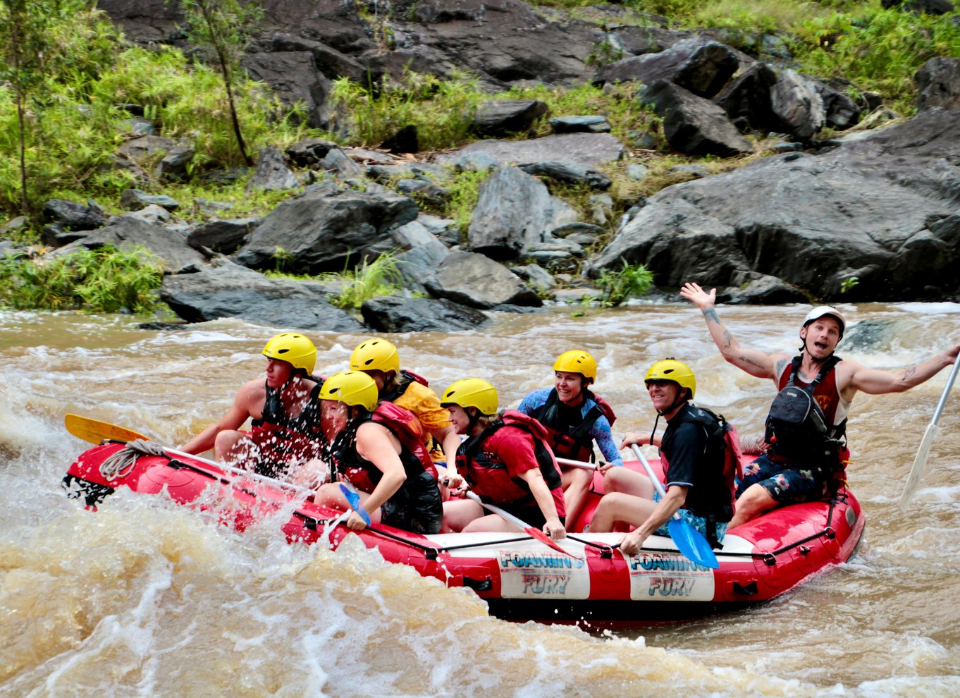 Barron Gorge: Halvdags Barron River White-Water Rafting