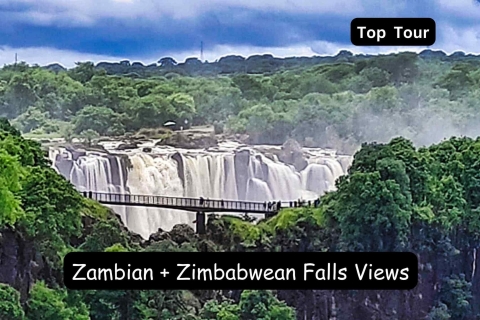 Desde las cataratas Victoria: Vistas de las cataratas de Zambia+ZimbabueCataratas Victoria: Vistas de las cataratas de Zimbabue+Zambia