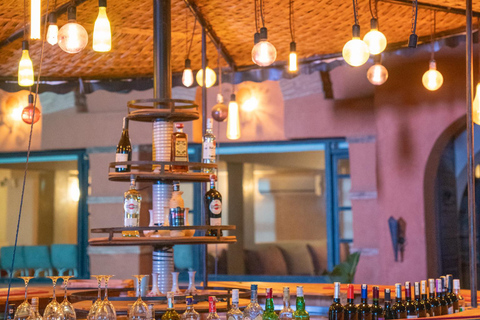 Agadir: Moroccan Wine Tasting Experience with Gourmet Bites Wine tasting and Moroccan food tasting, Gnawa music, with transportation