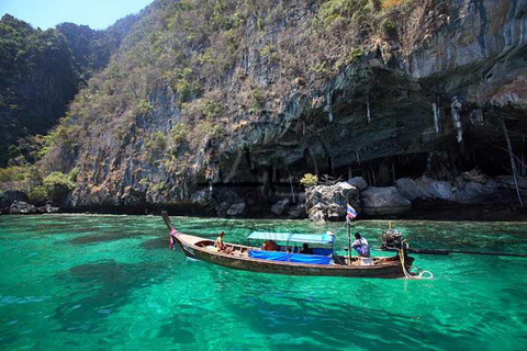 Ao Nang:Phi Phi Island 1 day with a private longtail boat From Ao Nang:Phi Phi Islands,Maya Bay Private Longtail boat