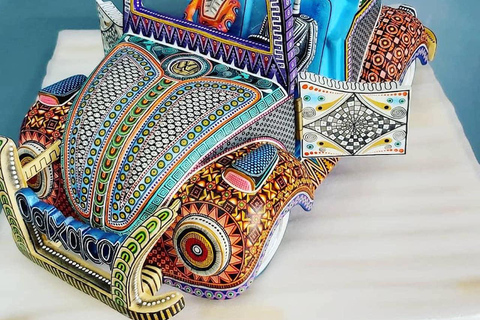 Monte Alban. Bike Tour. Archaeology, Alebrijes, and History.