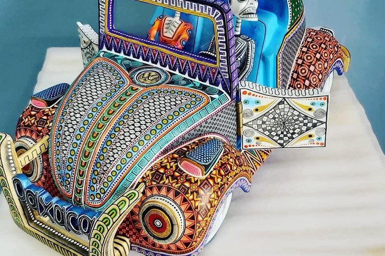 Monte Alban. Bike Tour. Archaeology, Alebrijes, and History.