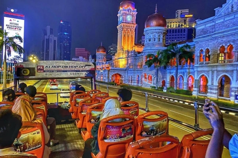 Kuala Lumpur: City Of Light Tour (Hop On Hop Off Bus) Non-Malaysian Ticket - 8pm
