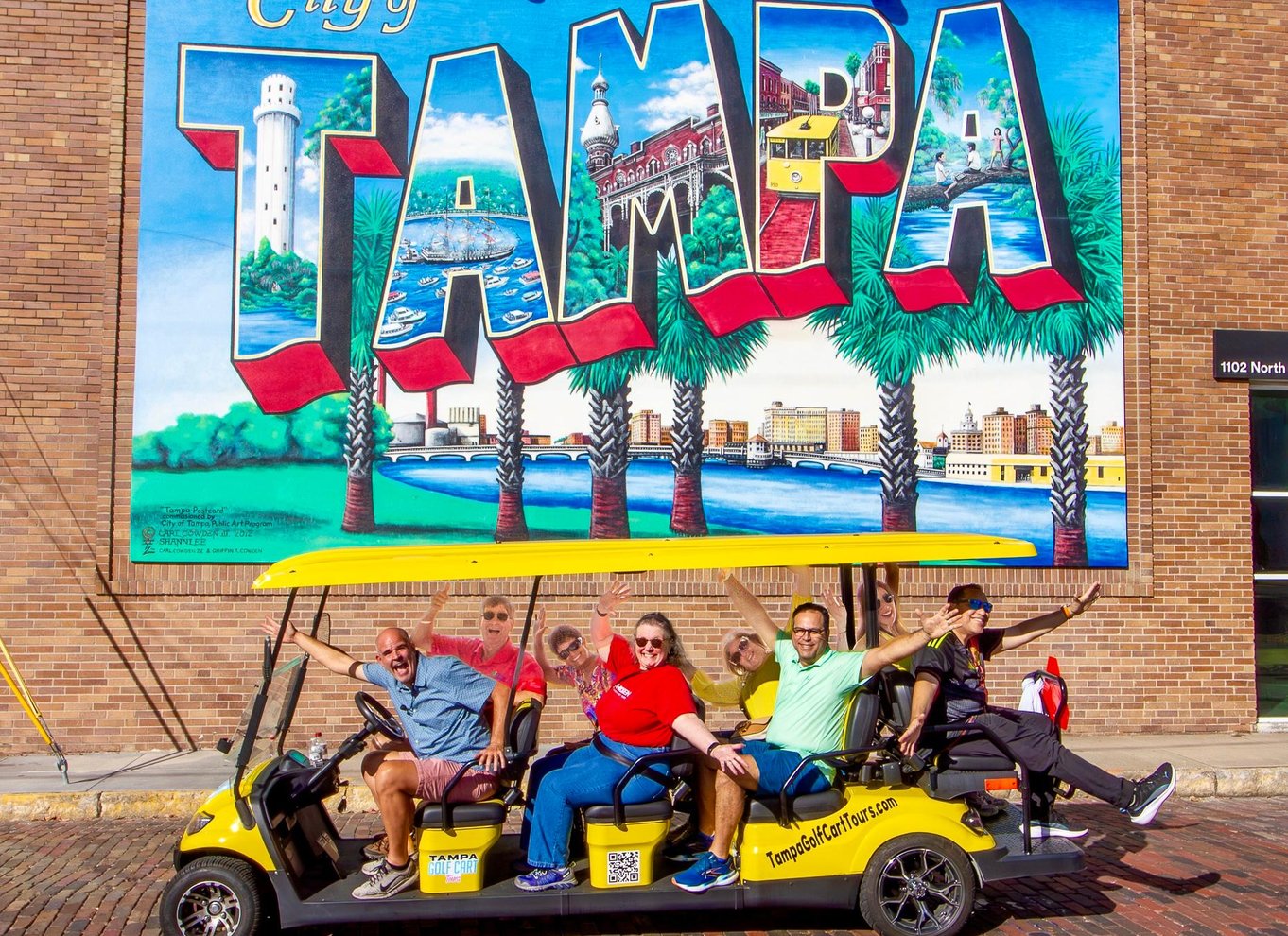 Tampa: Guidet byrundtur i Deluxe Street Golf Cart