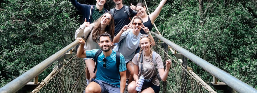 Brisbane : Excursion d'une journée aux 6 cascades, aux koalas et au pont naturel
