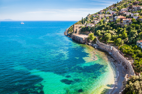 Alanya: tour della città con funivia, tour in barca e pranzo DimcayTour dei punti salienti di Alanya: Funivia, crociera in barca e attrazioni della città