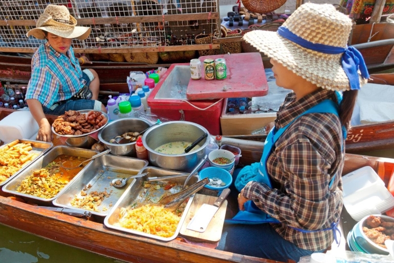 Bangkok : Mercado Flotante de Amphawa y Mercado Ferroviario de MaeklongDesde Bangkok: Mercado Ferroviario de Maeklong y Excursión a Amphawa