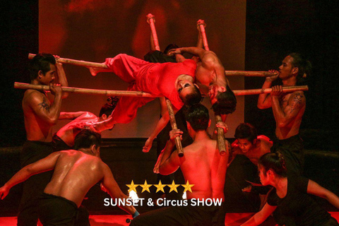 Siem Reap: Sunset, Dinner, and Circus Show with Pickup Siem Reap: Sunset, Dinner, and Circus Show with Pickup