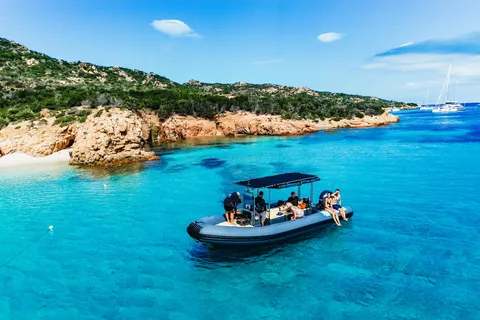 From Palau: La Maddalena Islands Half-Day Rubber Boat Tour