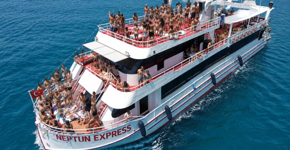 From Marmaris: A/C Boat Tour w/Unlimited Soft Drinks & Lunch