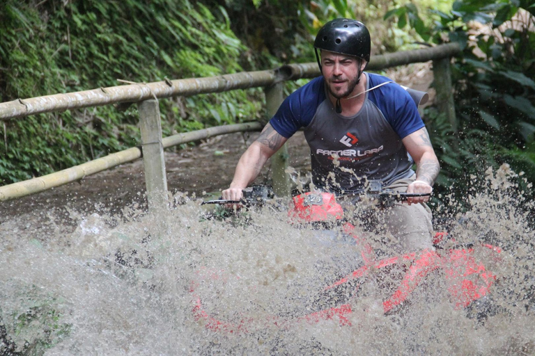 Ubud: Alamelu ATV Quad Bike Adventure with Mud & Waterfalls Full Track ATV Quad Bike + Monkey Forest (Private Transfer)
