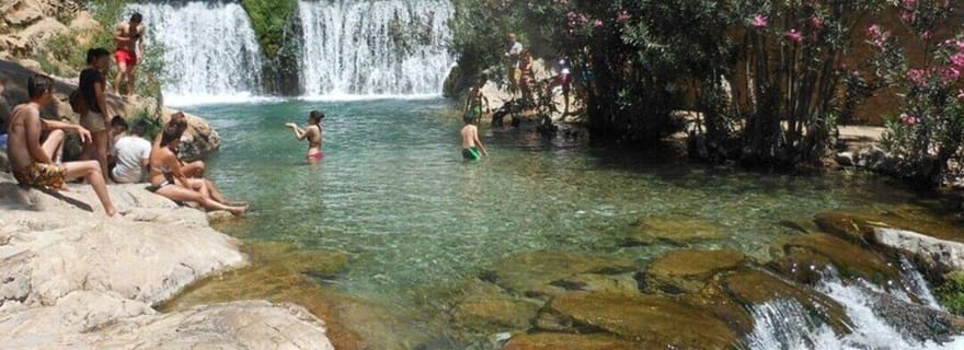 Alicante et Benidorm : Cascades d'Algar avec transfert