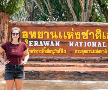 Au départ de Bangkok : Visite en petit groupe du parc d'Erawan et de Kanchanaburi